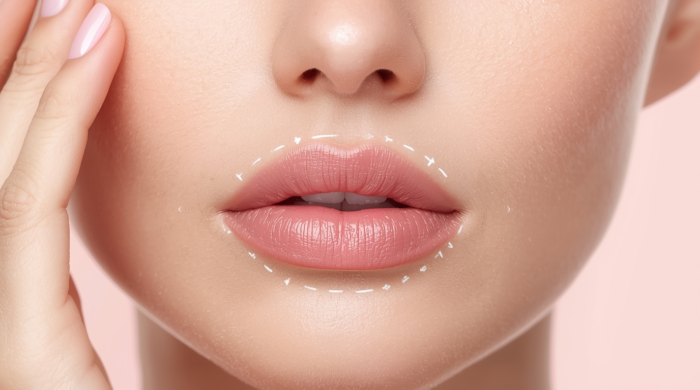 Lip filler treatment